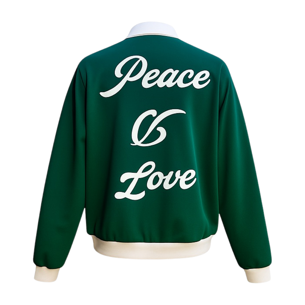 "Peace & Love" Heavyweight Cotton Knit Rugby