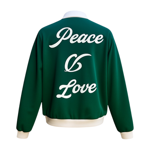 "Peace & Love" Heavyweight Cotton Knit Rugby